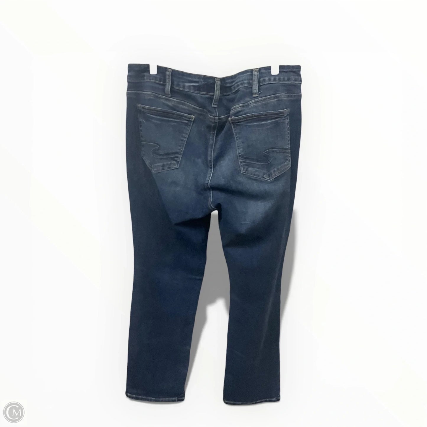 Jeans Boot Cut By Silver In Blue Denim, Size: 16
