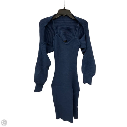 Dress Set 2pc By Cider In Blue, Size: L