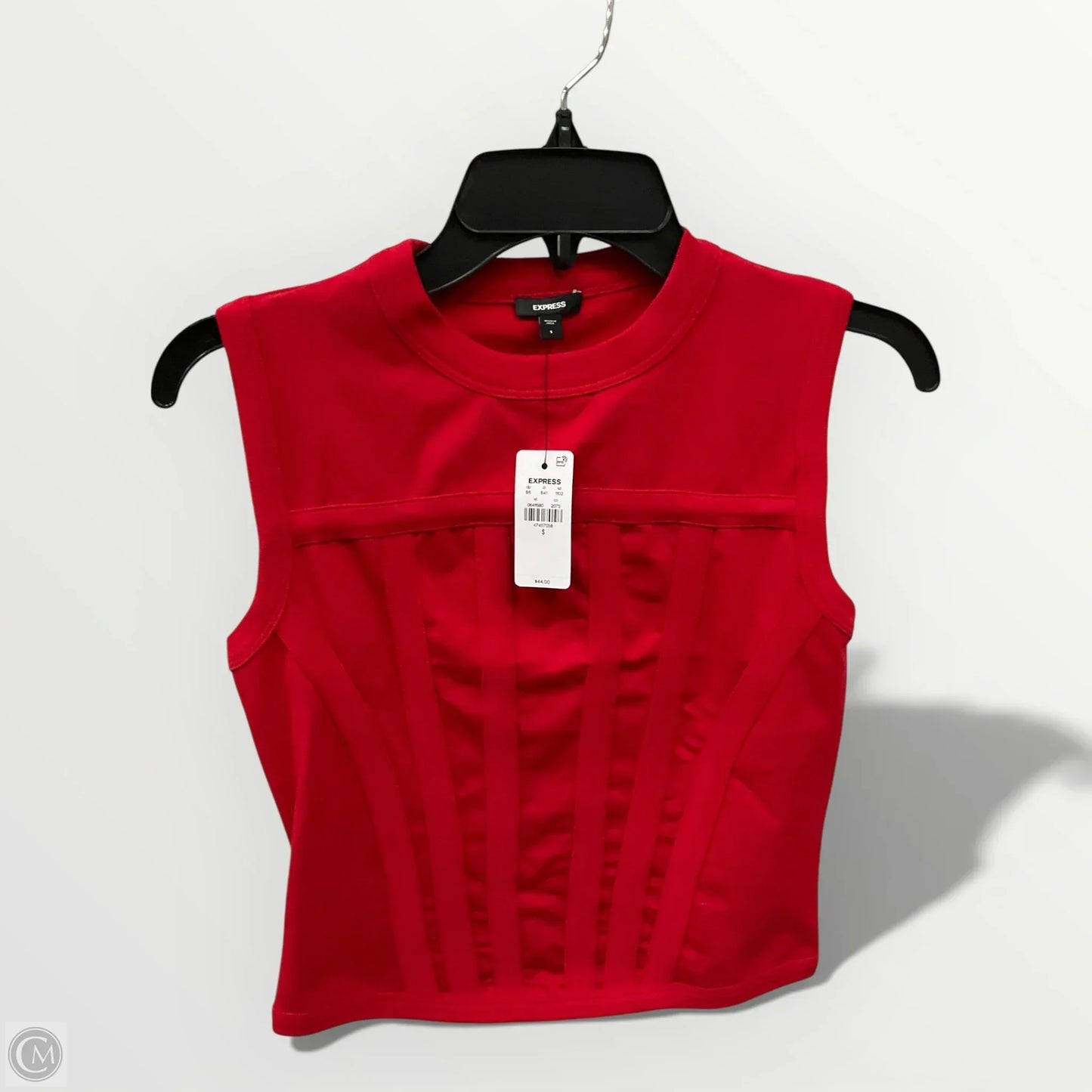 Top Sleeveless By Express In Red, Size: S