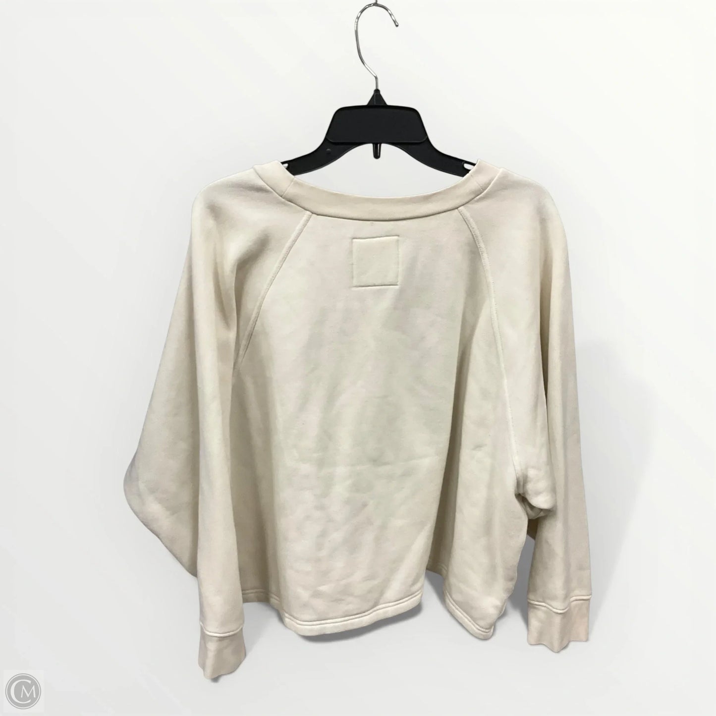 Sweatshirt Crewneck By Madewell In Cream, Size: Xl