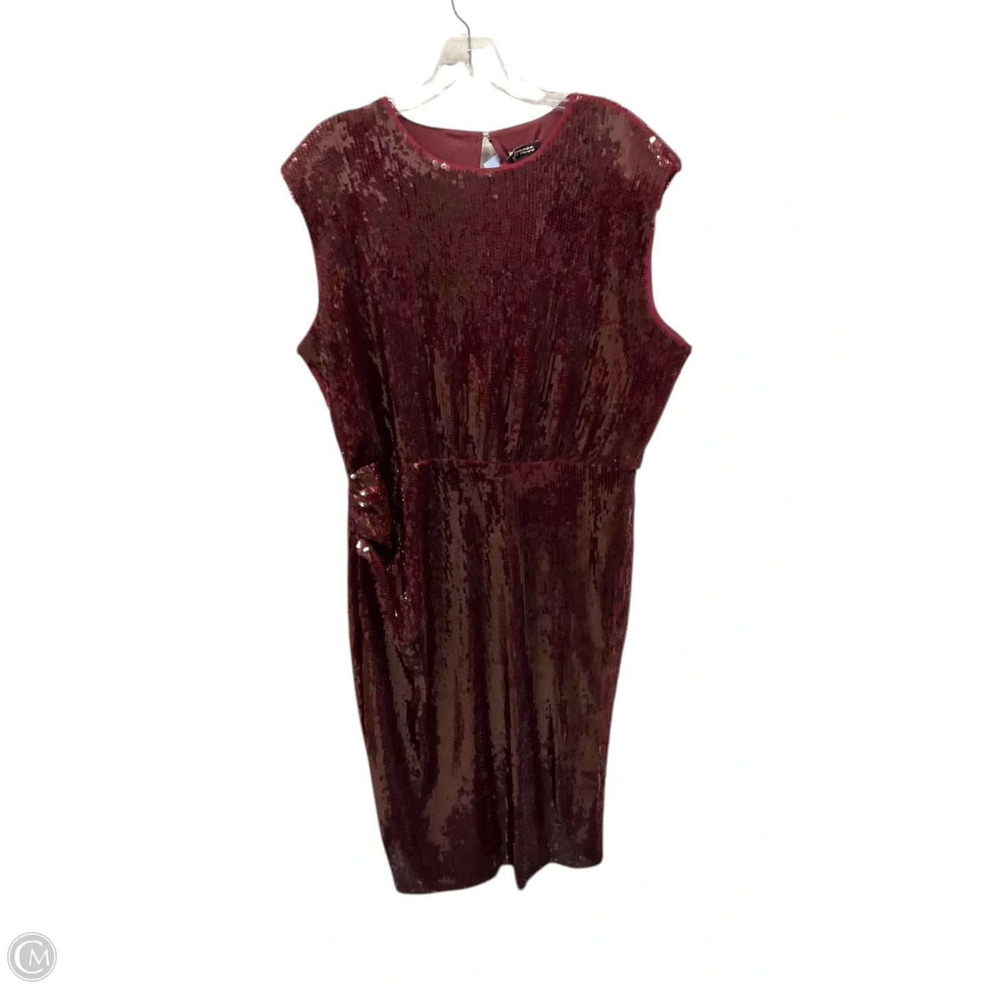 Dress Casual Midi By Express In Red, Size: Xl