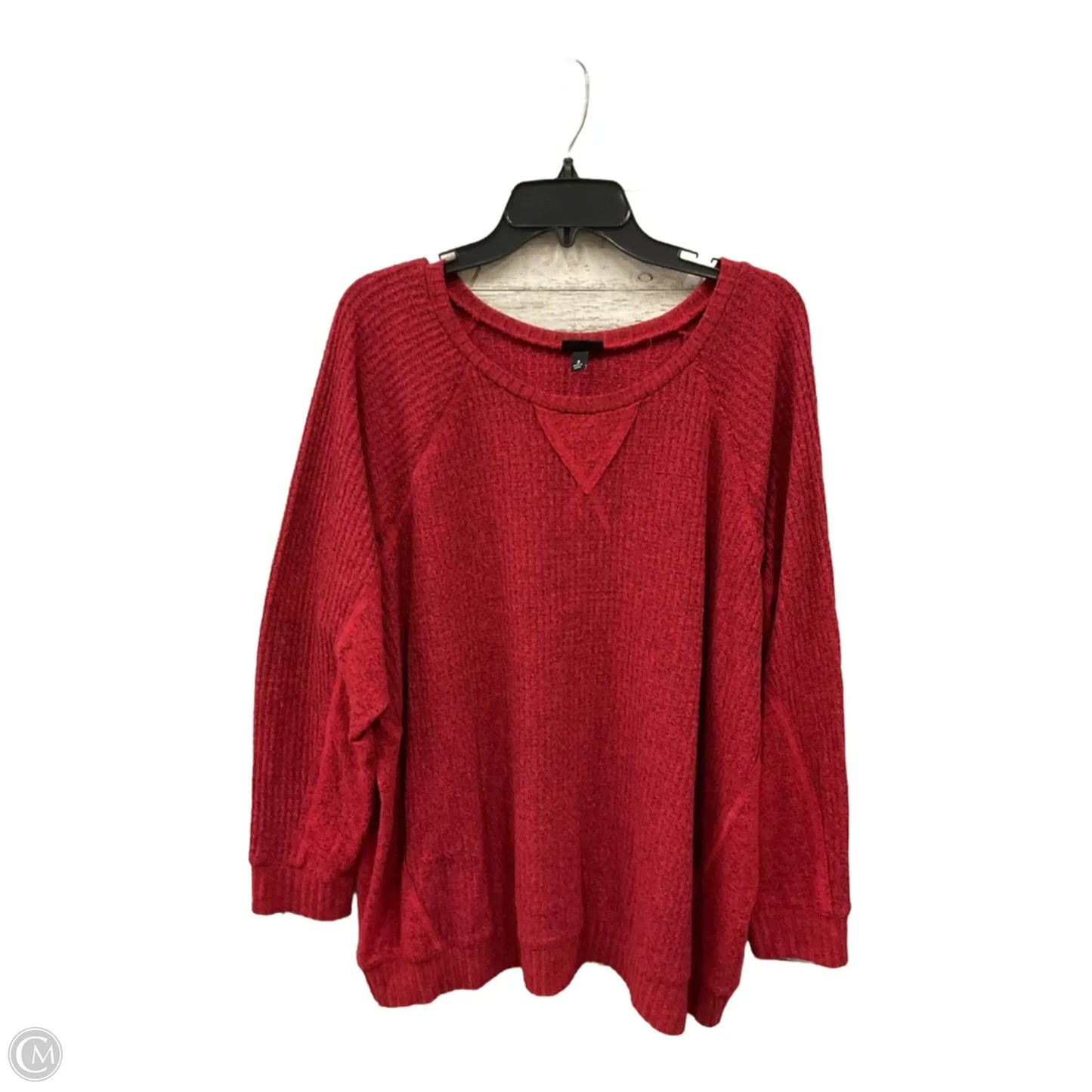 Top Long Sleeve Basic By Torrid In Red, Size: 3x