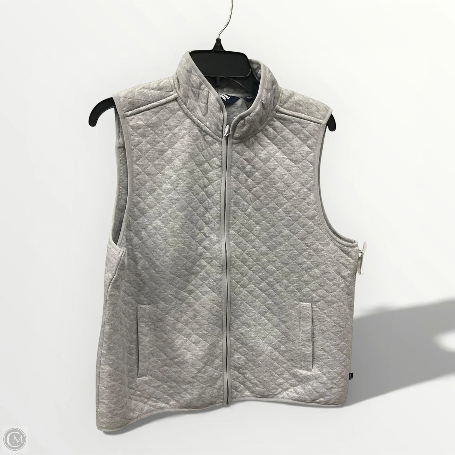 Vest Puffer & Quilted By Lands End In Grey, Size: L