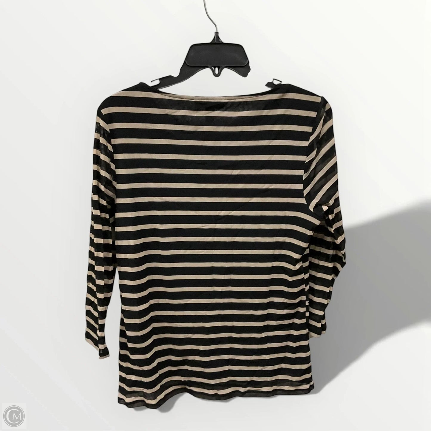 Top Long Sleeve By Dana Buchman In Black, Size: L