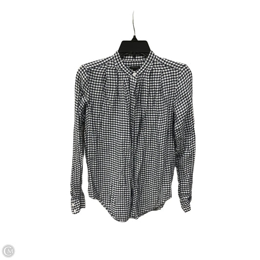 Blouse Long Sleeve By Ann Taylor In Blue, Size: Xs