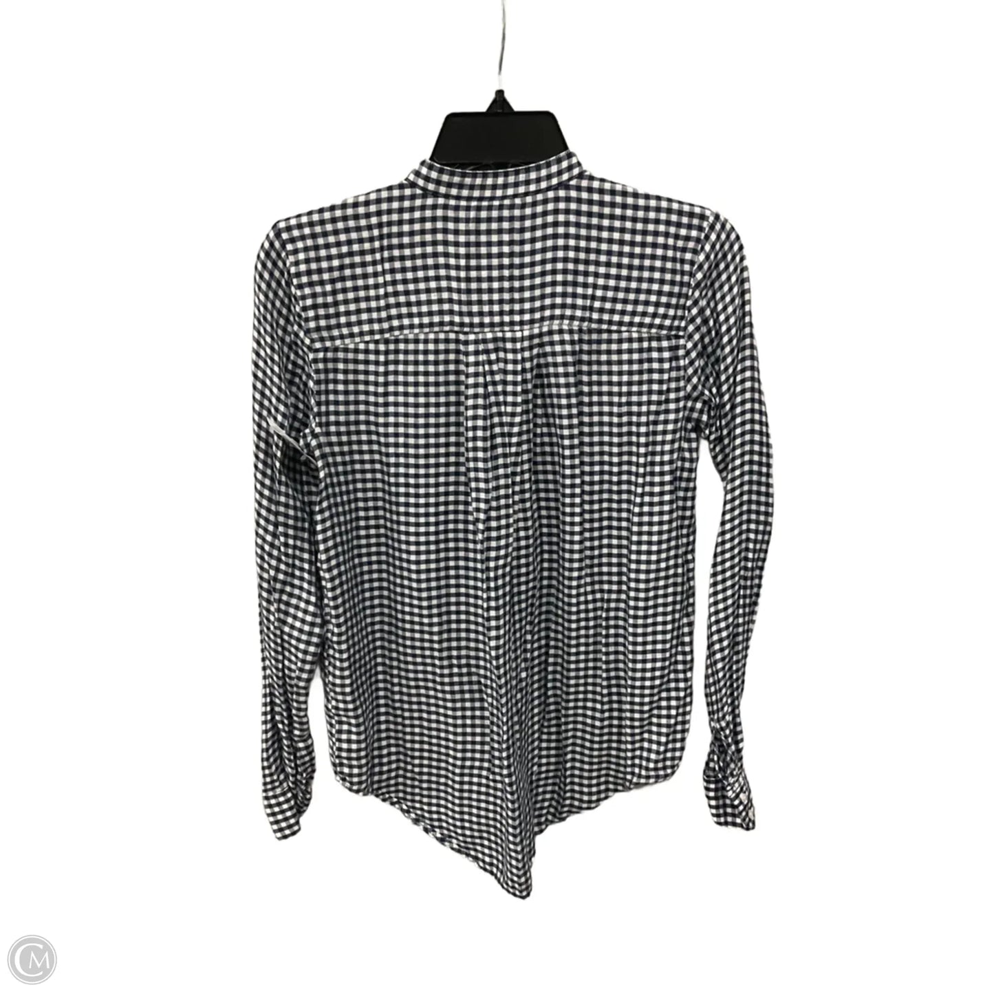 Blouse Long Sleeve By Ann Taylor In Blue, Size: Xs