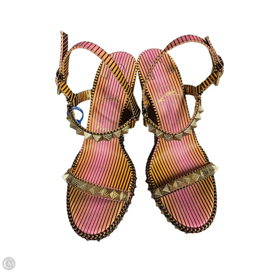 Sandals Luxury Designer By Christian Louboutin In Multi-colored, Size: 10