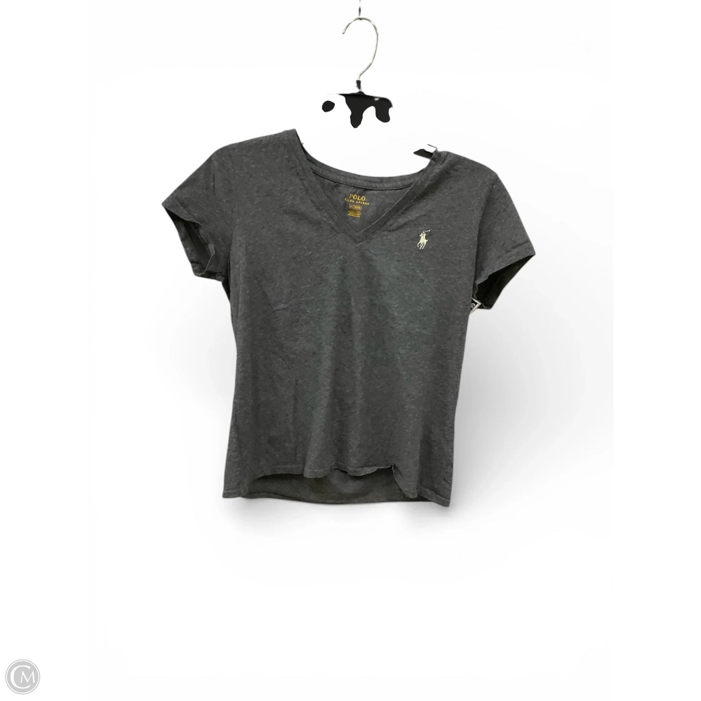 Top Short Sleeve Basic By Polo Ralph Lauren In Grey, Size: M