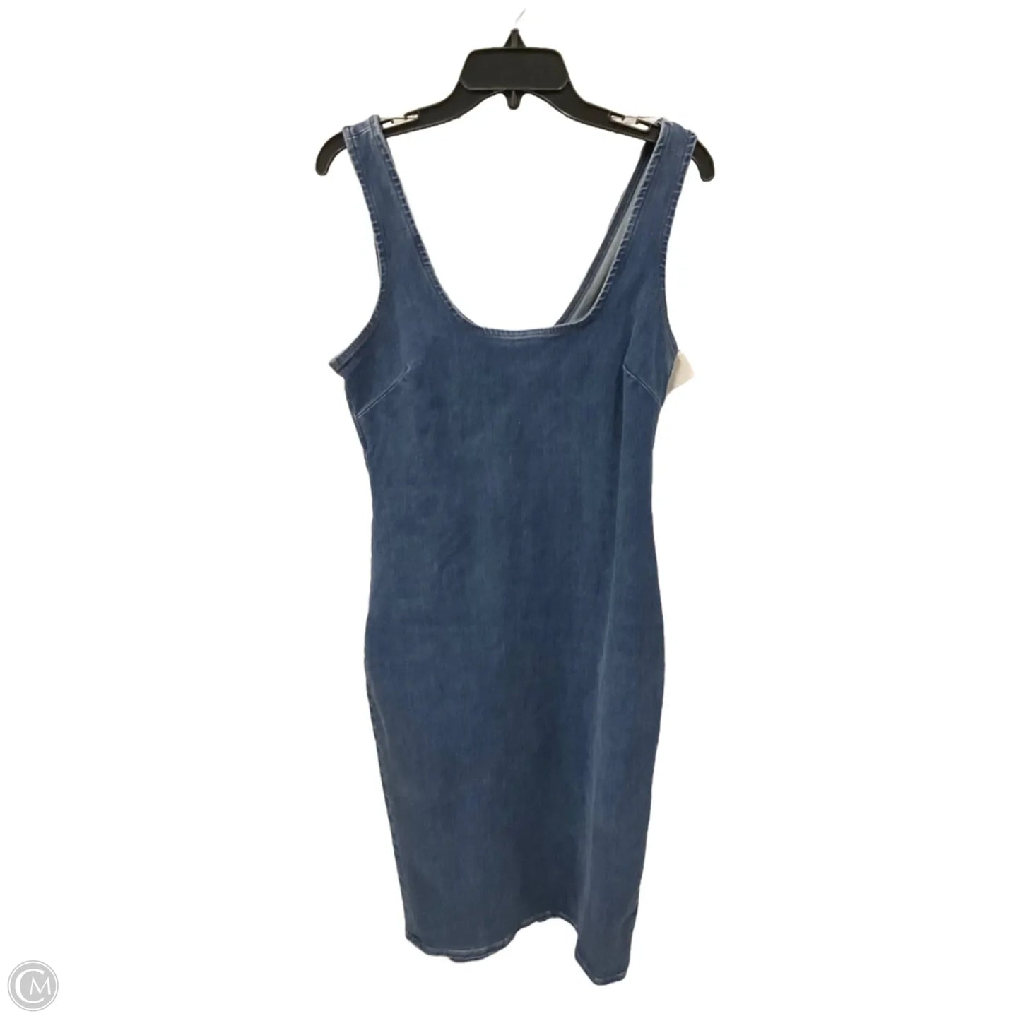 Dress Casual Midi By Express In Blue Denim, Size: M