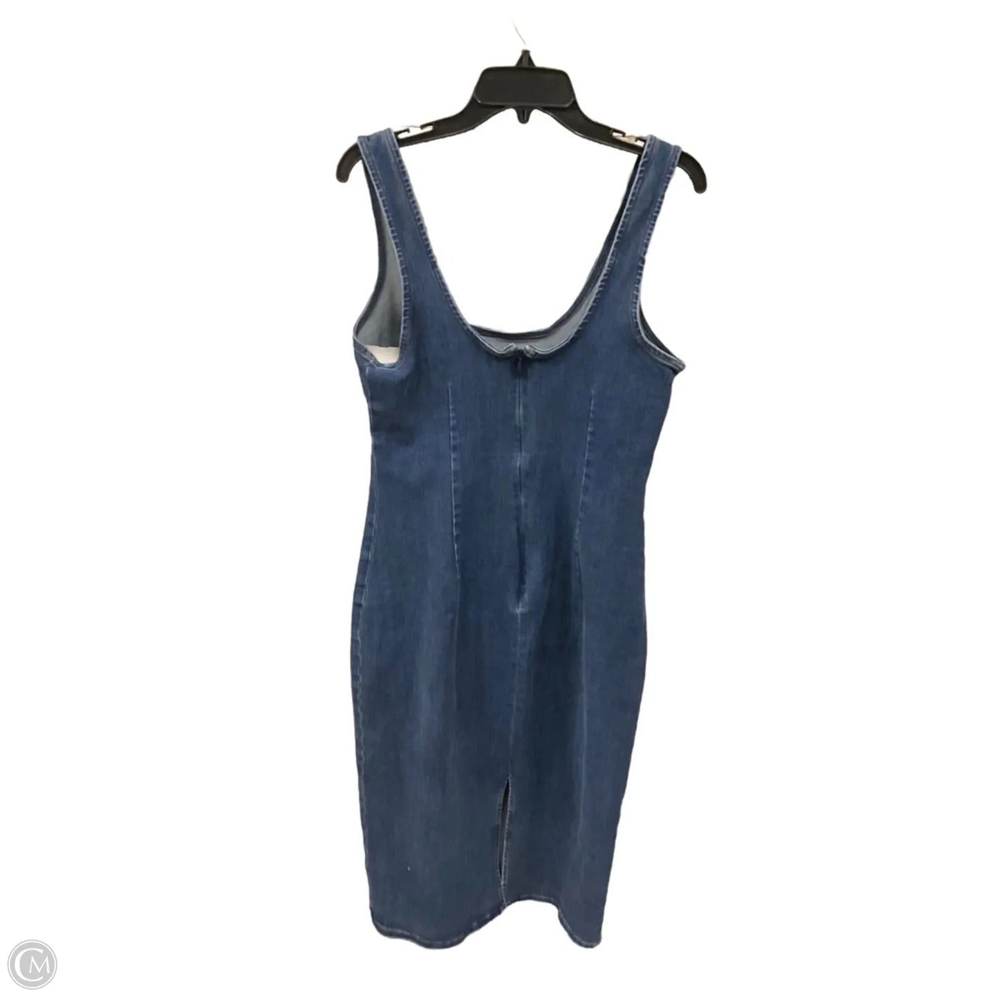 Dress Casual Midi By Express In Blue Denim, Size: M