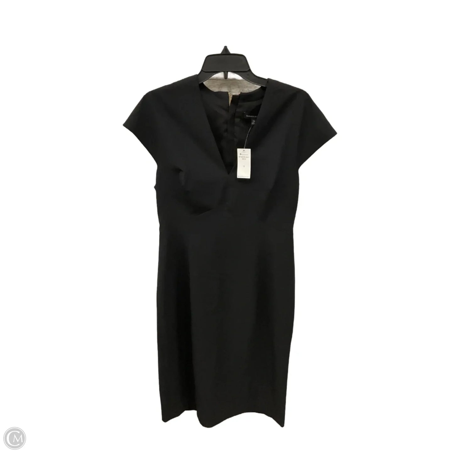 Dress Casual Midi By Banana Republic In Black, Size: 12