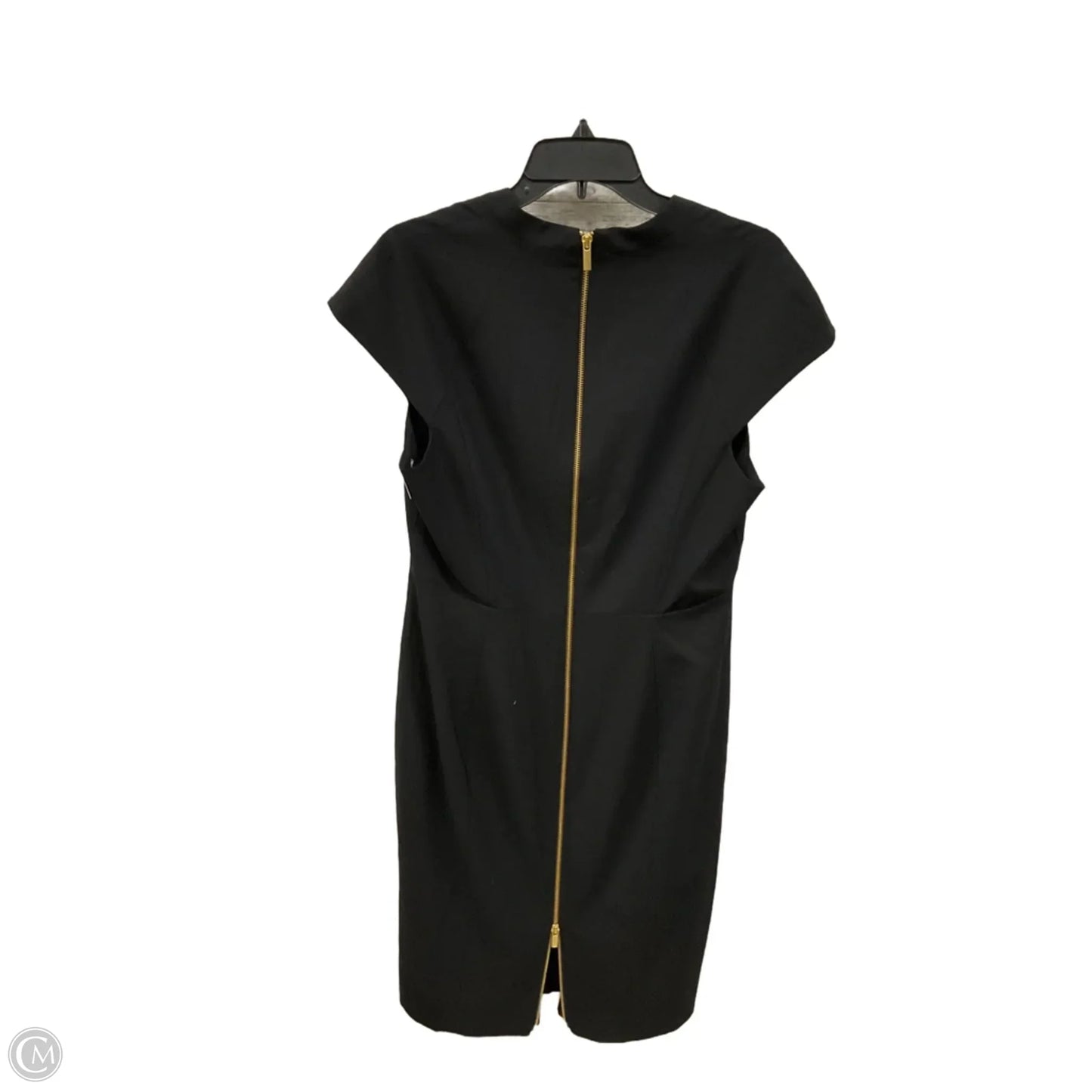 Dress Casual Midi By Banana Republic In Black, Size: 12