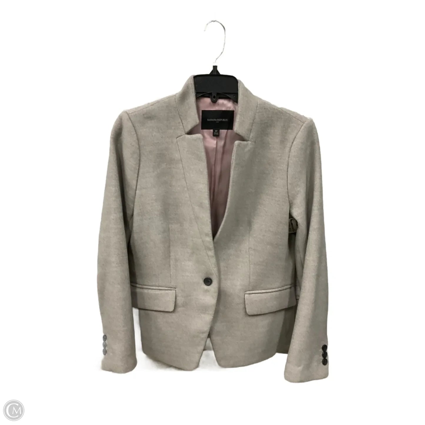 Blazer By Banana Republic In Grey, Size: 8p