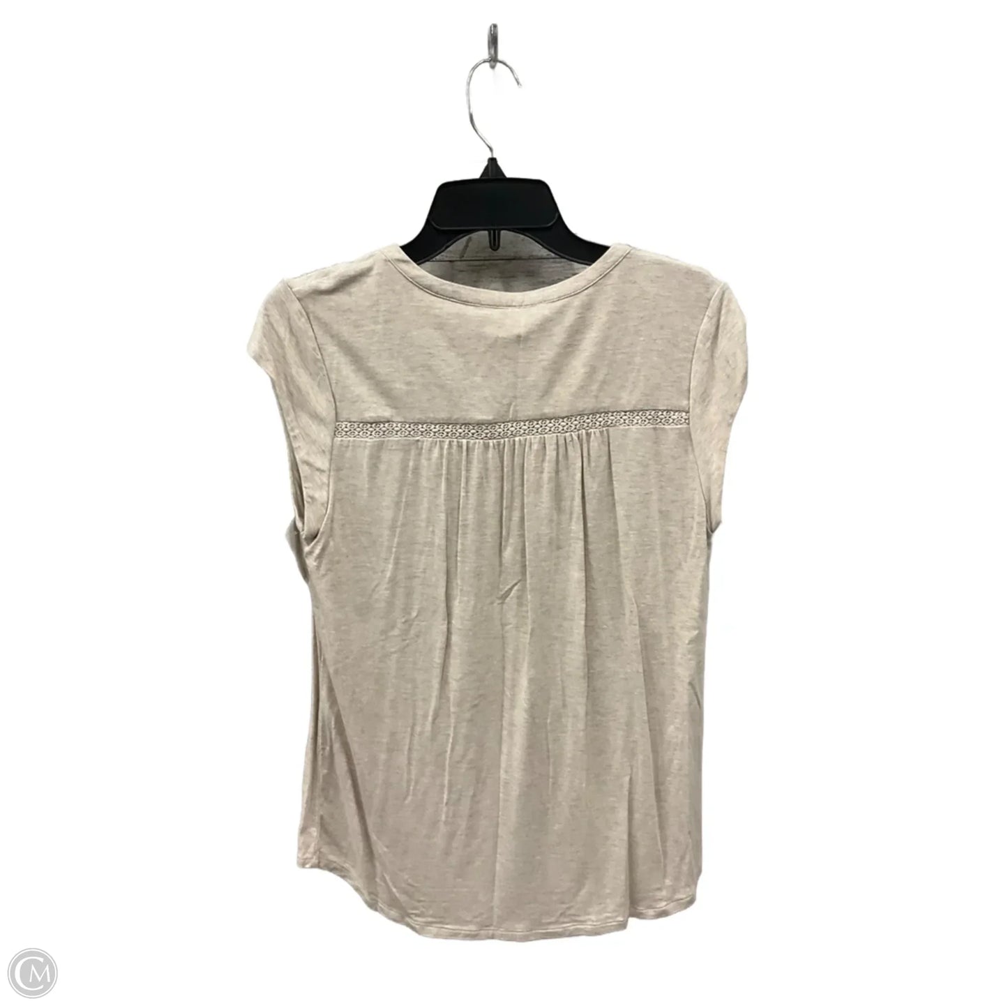 Top Short Sleeve By Daniel Rainn In Brown, Size: M
