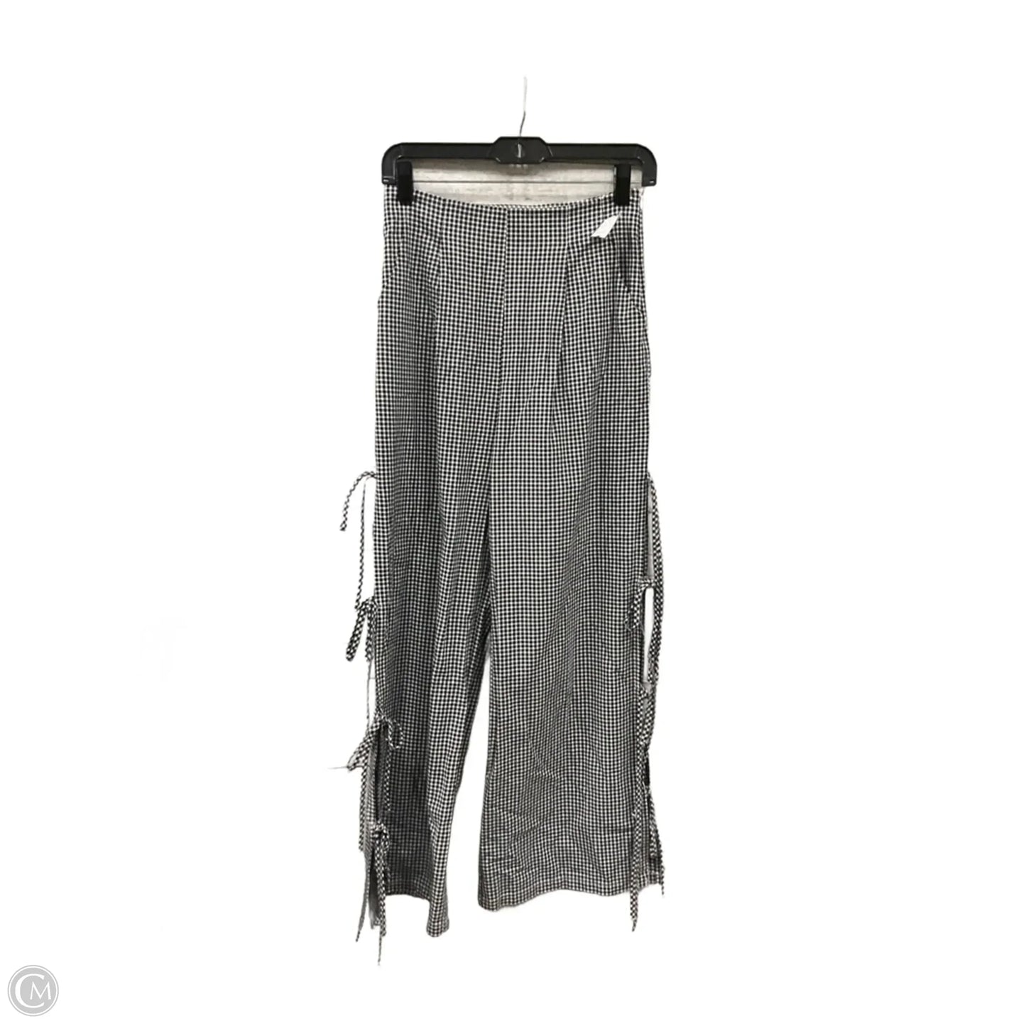 Pants Linen By Clothes Mentor In Checkered Pattern, Size: S