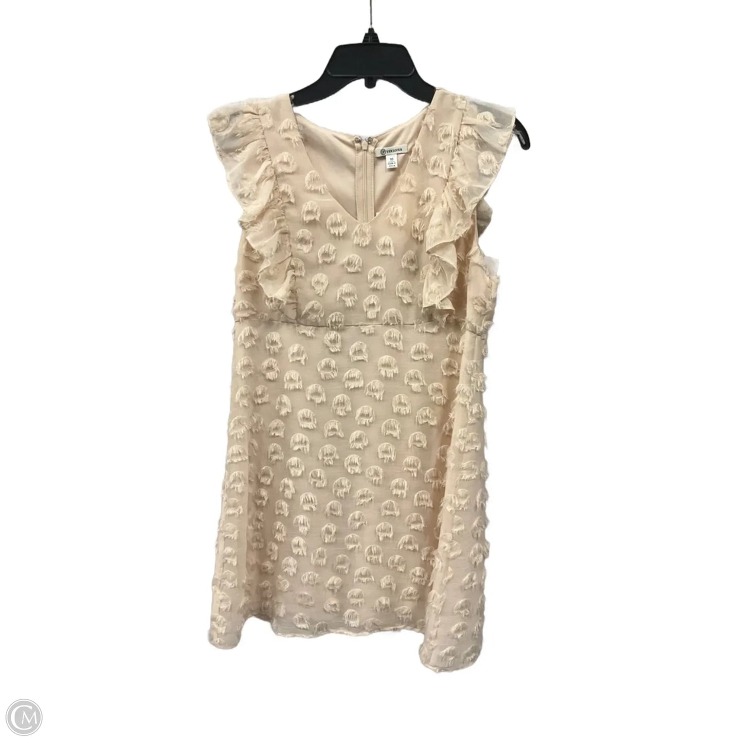 Dress Casual Short By Clothes Mentor In Cream, Size: 10