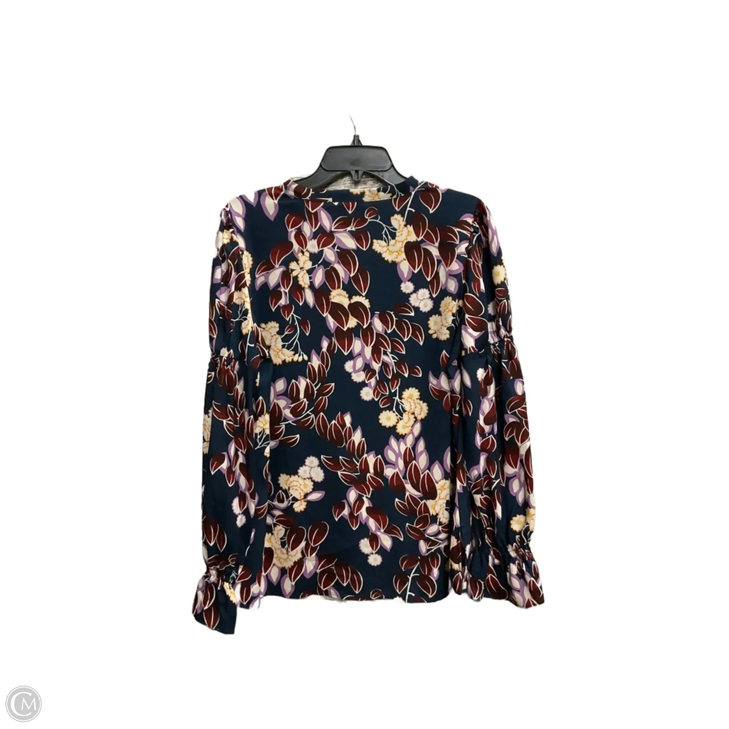 Top Long Sleeve By Ann Taylor In Grey, Size: M