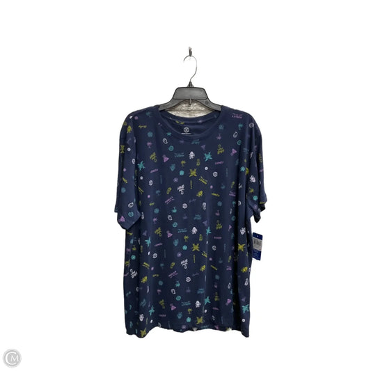 Top Short Sleeve By Hurley In Blue, Size: Xl