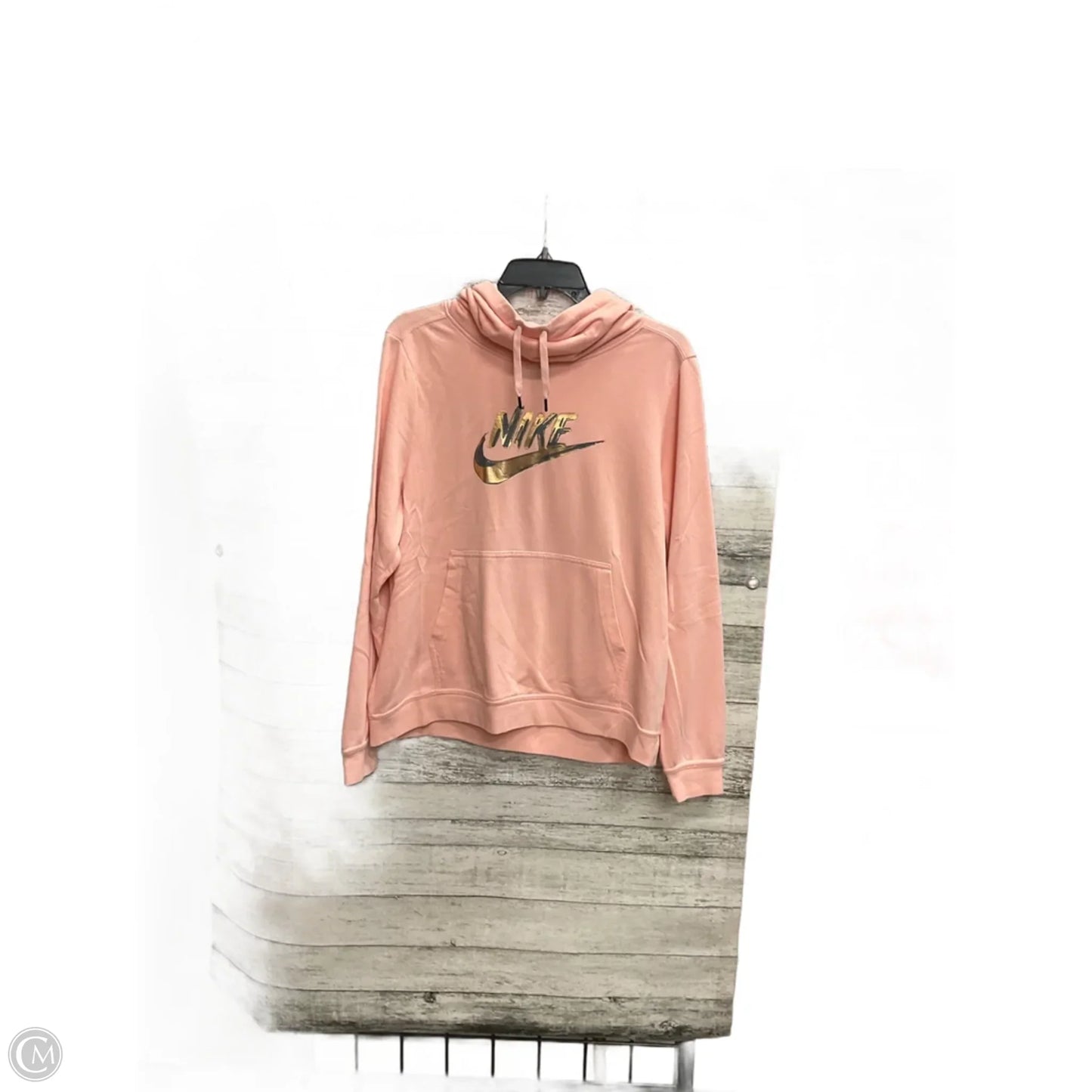 Sweatshirt Hoodie By Nike Apparel In Pink, Size: L