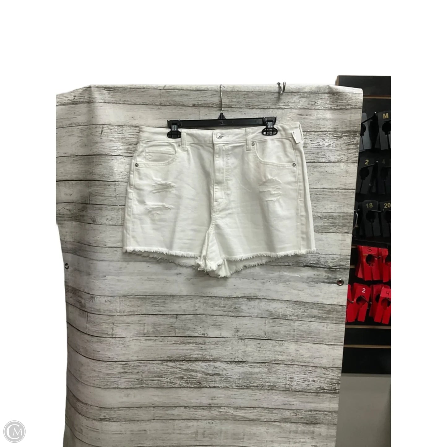 Shorts By American Eagle In White Denim, Size: 14