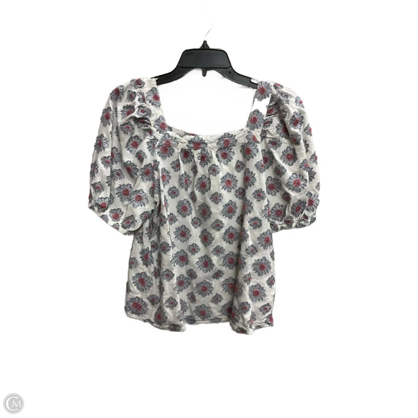 Top Short Sleeve By Ann Taylor In White, Size: S