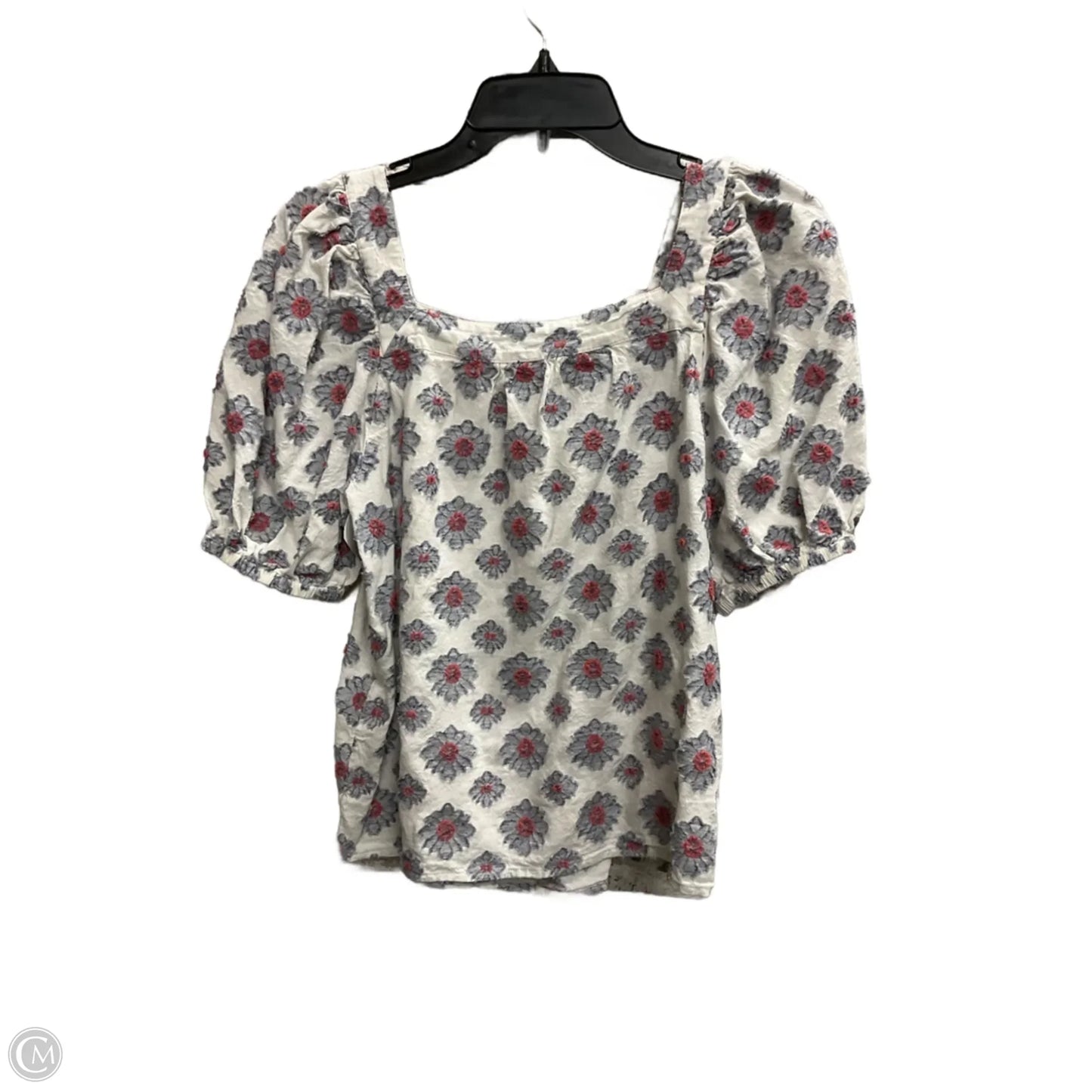 Top Short Sleeve By Ann Taylor In White, Size: S