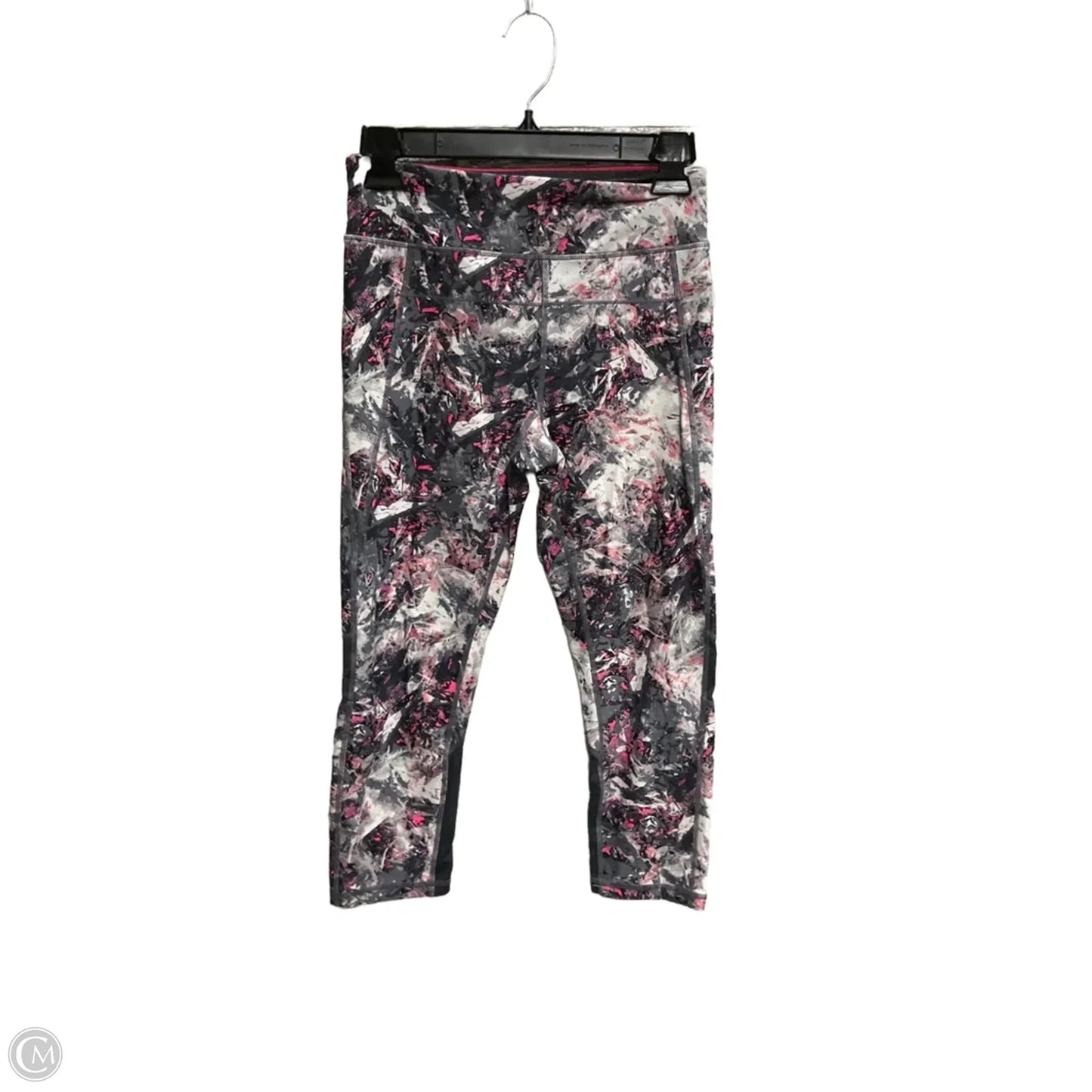 Athletic Capris By Calvin Klein In Grey, Size: S