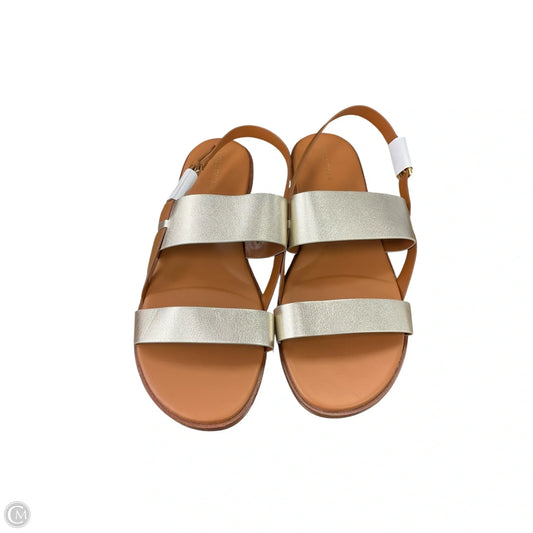 Sandals Flats By Cole-haan In Silver, Size: 11