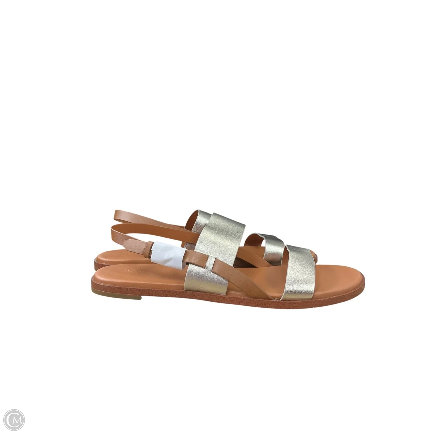 Sandals Flats By Cole-haan In Silver, Size: 11