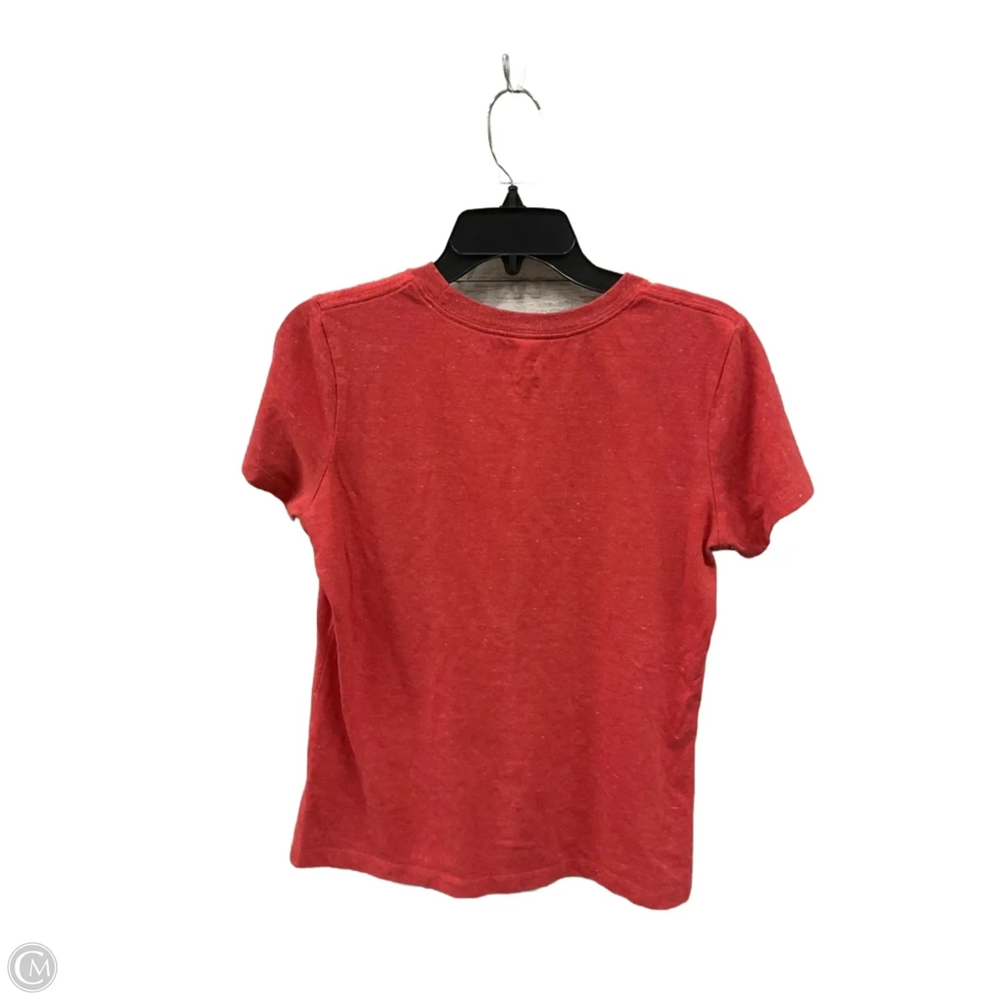 Athletic Top Short Sleeve By Nike In Red, Size: M