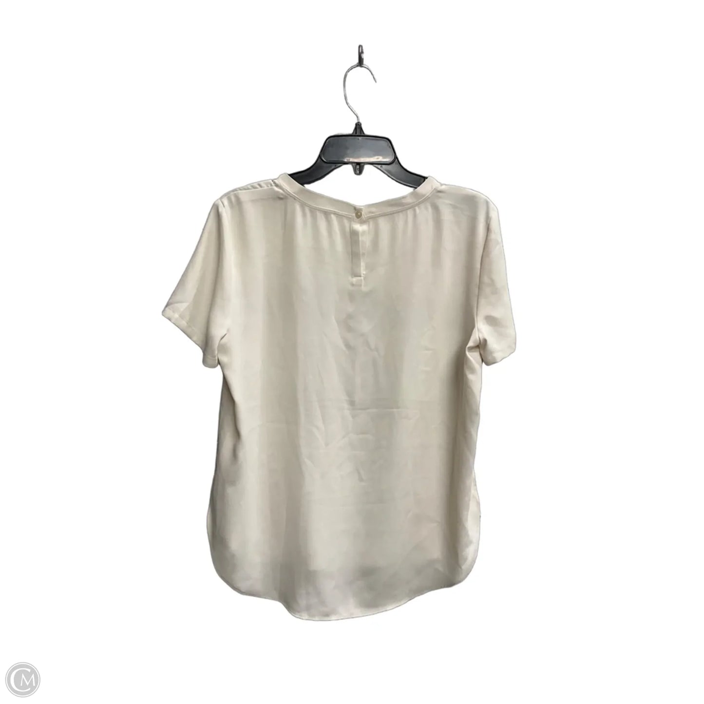 Top Short Sleeve By Loft In Cream, Size: S