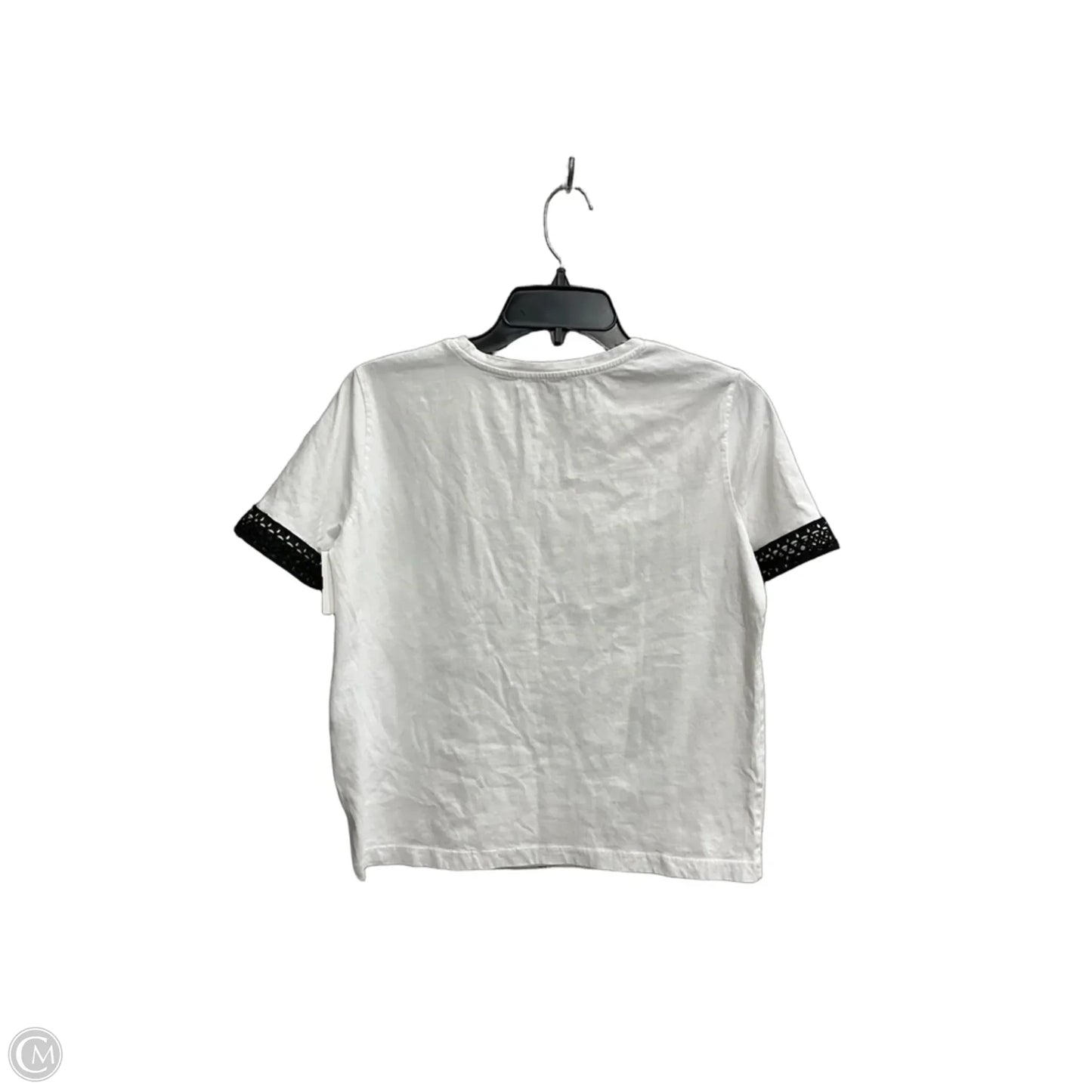Top Short Sleeve By Zara In White, Size: M