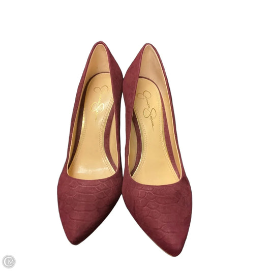 Shoes Heels Stiletto By Jessica Simpson In Red, Size: 8.5