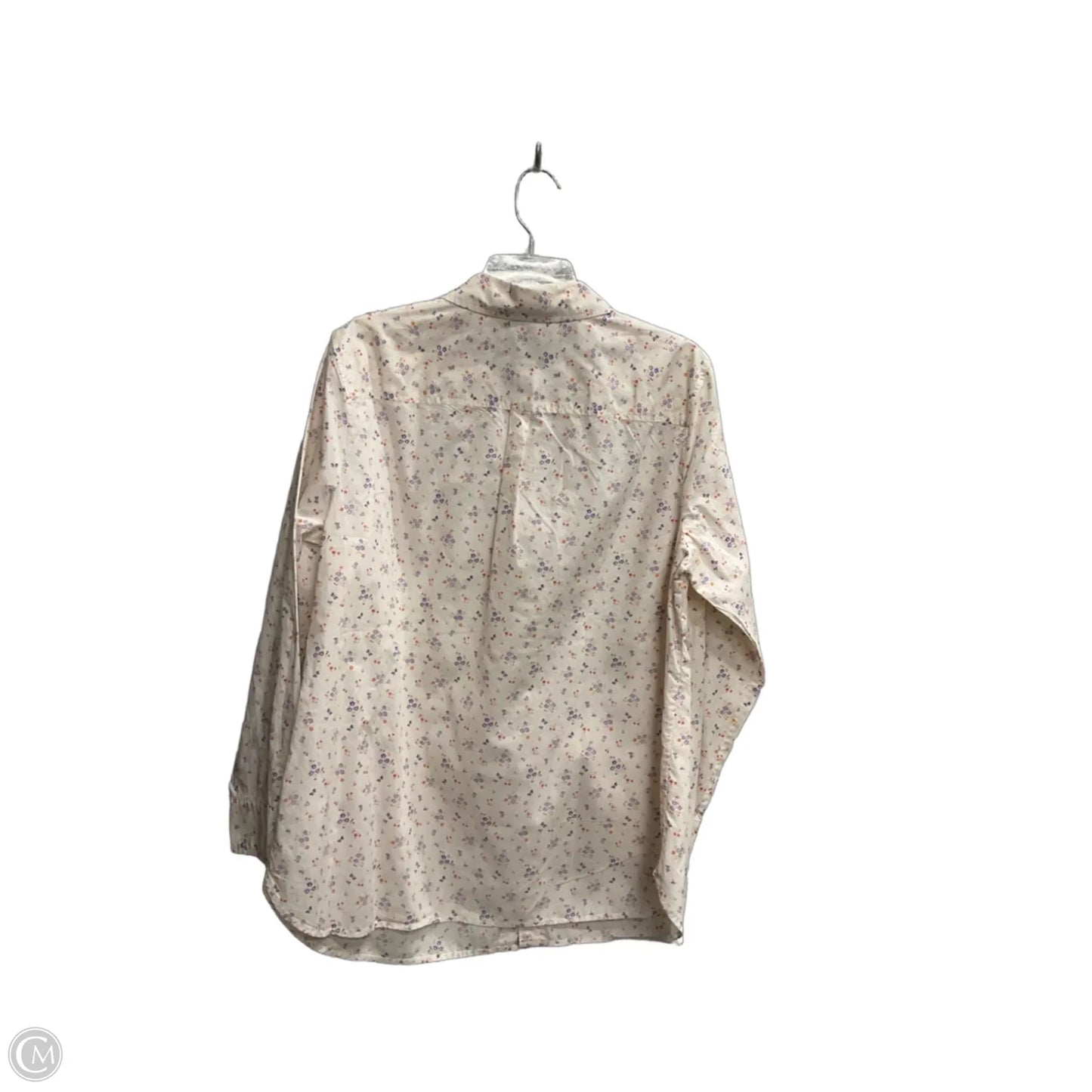 Blouse Long Sleeve By Talbots In Cream, Size: 1x