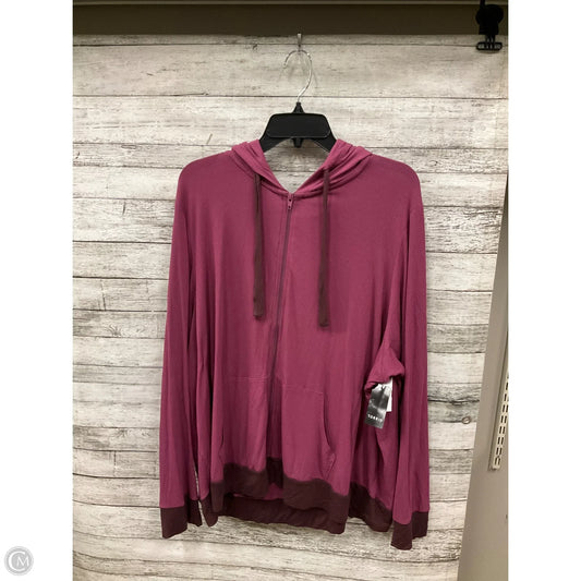 Athletic Jacket By Torrid In Purple, Size: 3x