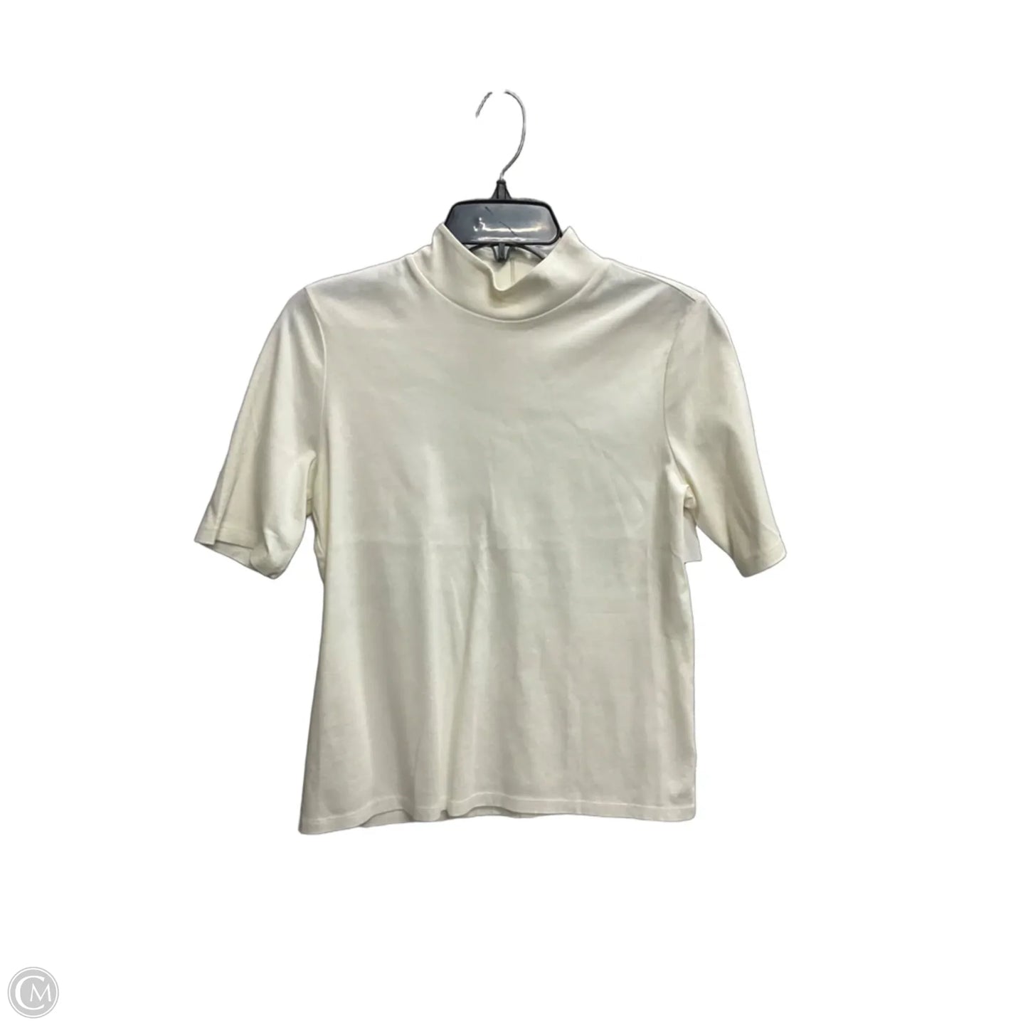 Top Short Sleeve By Talbots In Cream, Size: S