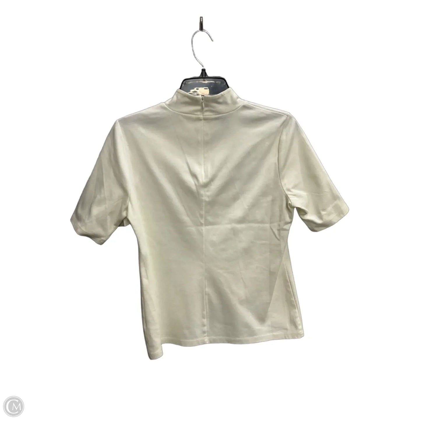 Top Short Sleeve By Talbots In Cream, Size: S