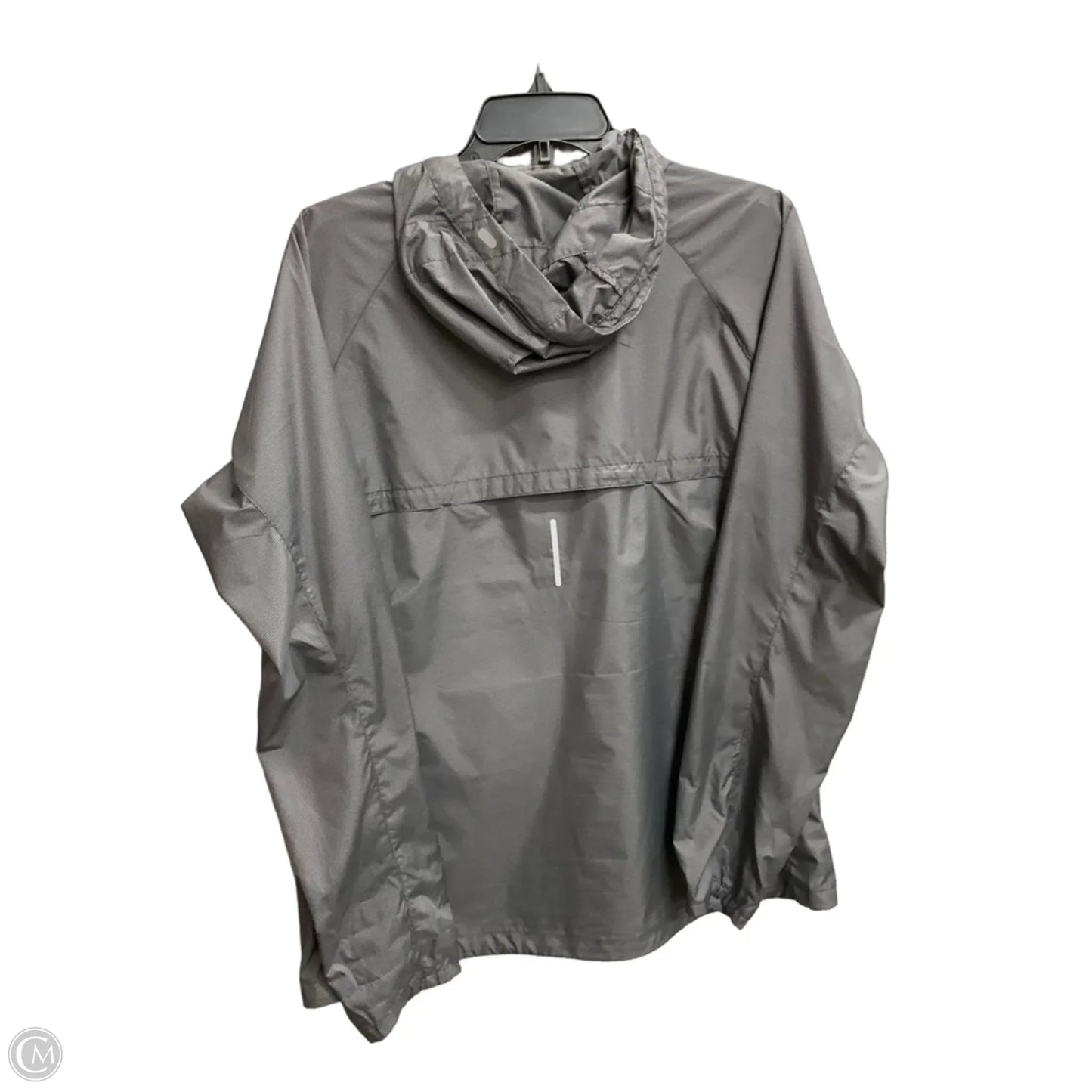 Jacket Windbreaker By Nike Apparel In Grey, Size: Xl