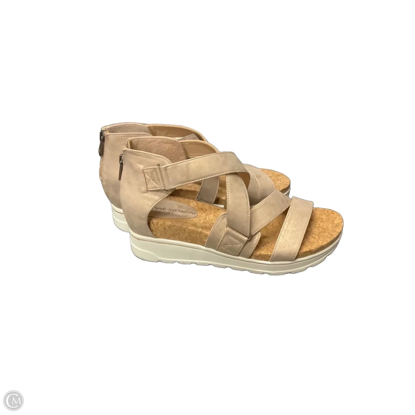 Sandals Heels Platform By Adrienne Vittadini In Pink, Size: 9
