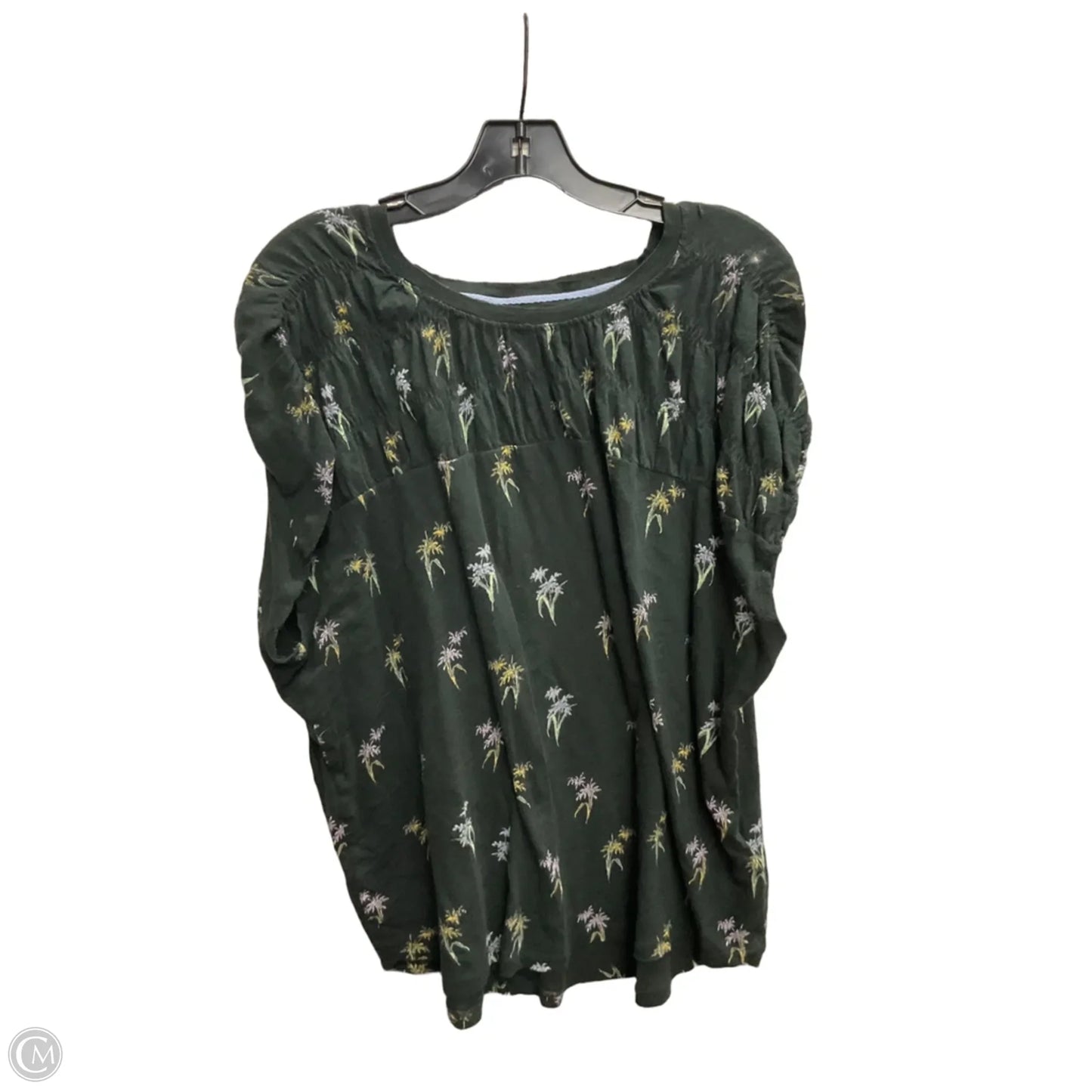 Top Short Sleeve By Pilcro In Grey, Size: Xl