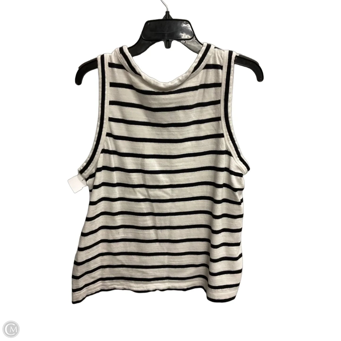 Top Sleeveless By Loft In Striped Pattern, Size: L