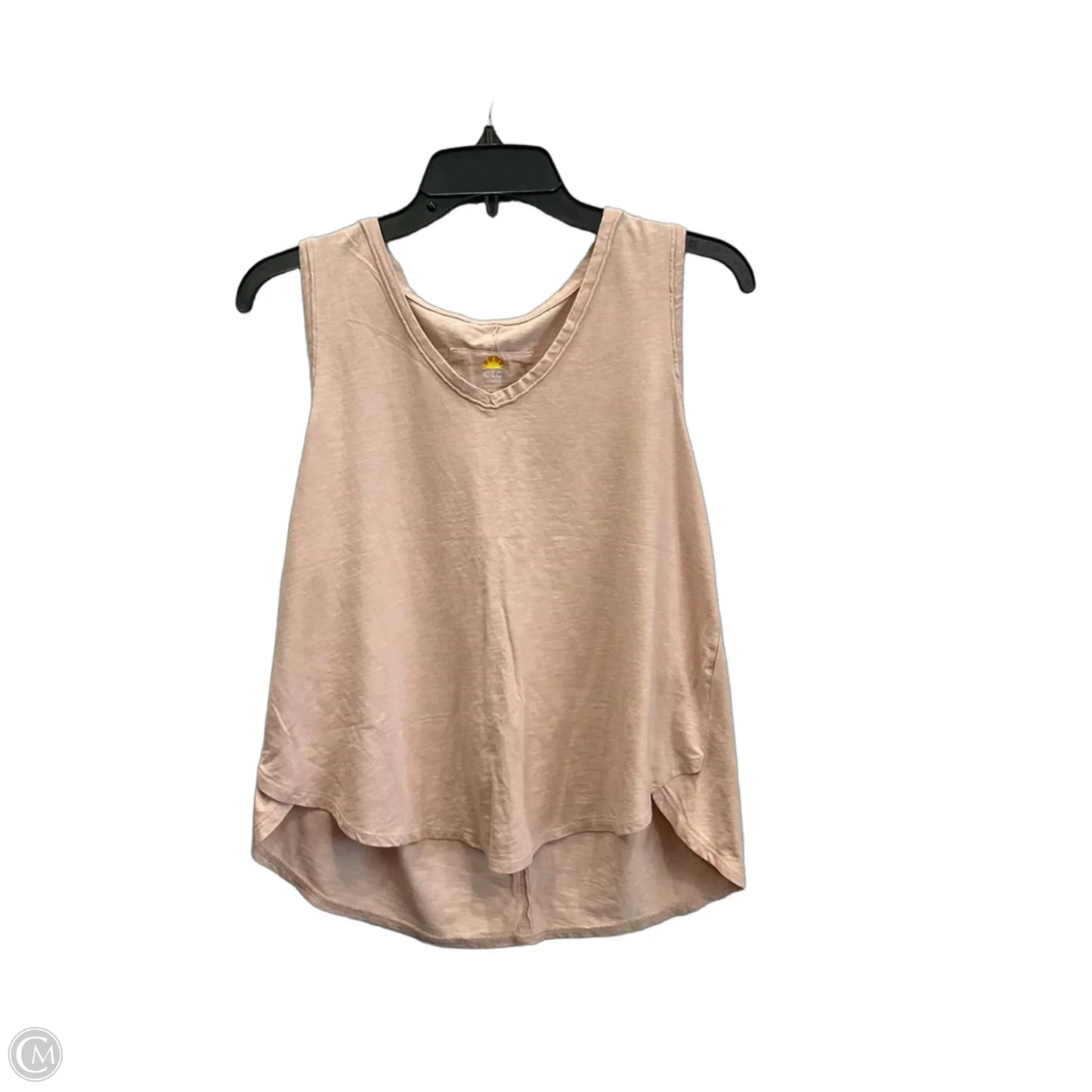Top Sleeveless Basic By C And C In Pink, Size: M