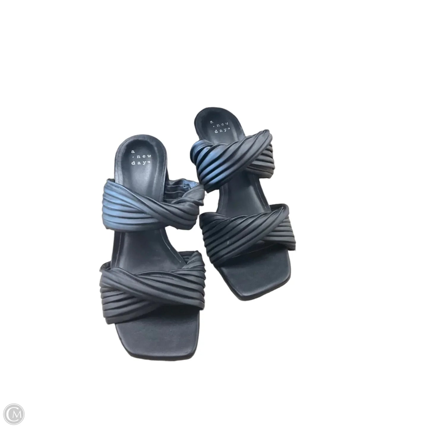 Sandals Heels Block By A New Day In Black, Size: 7.5