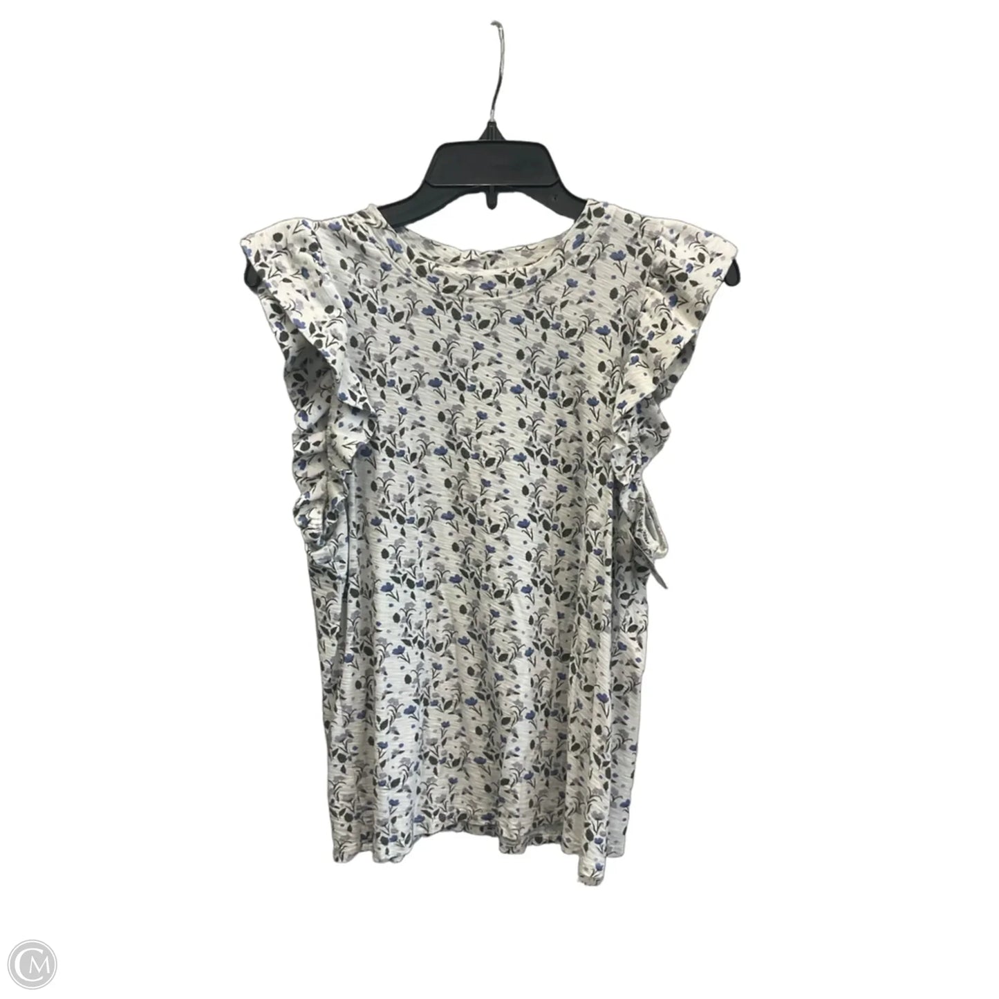 Top Short Sleeve By Nation In White, Size: M