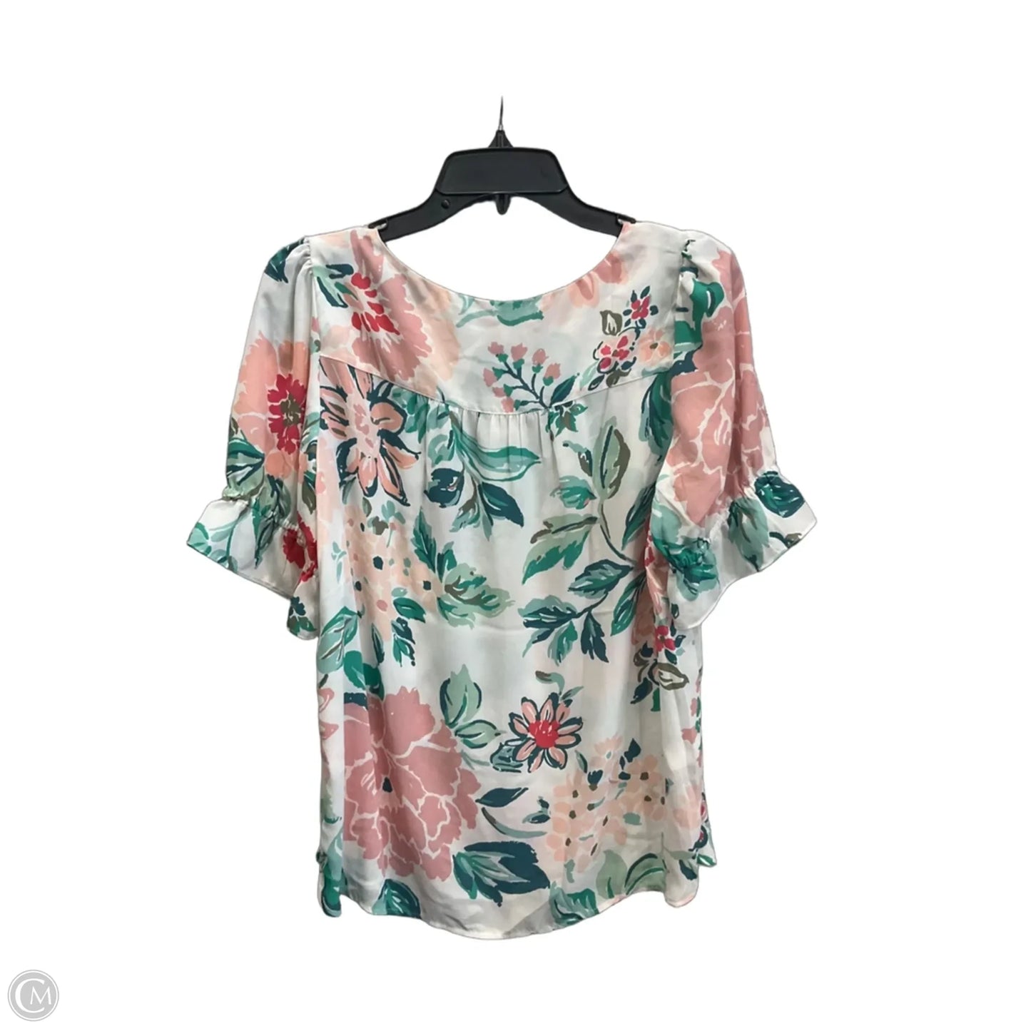 Top Short Sleeve By Loft In White, Size: M