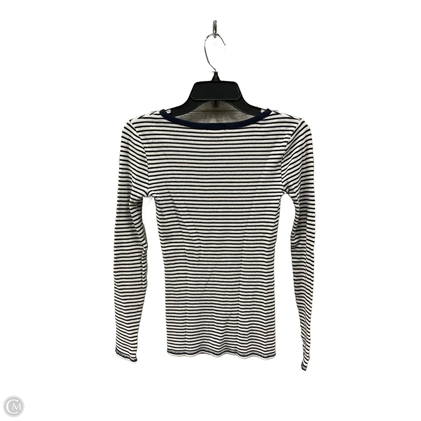 Top Long Sleeve Basic By J. Crew In Striped Pattern, Size: Xs