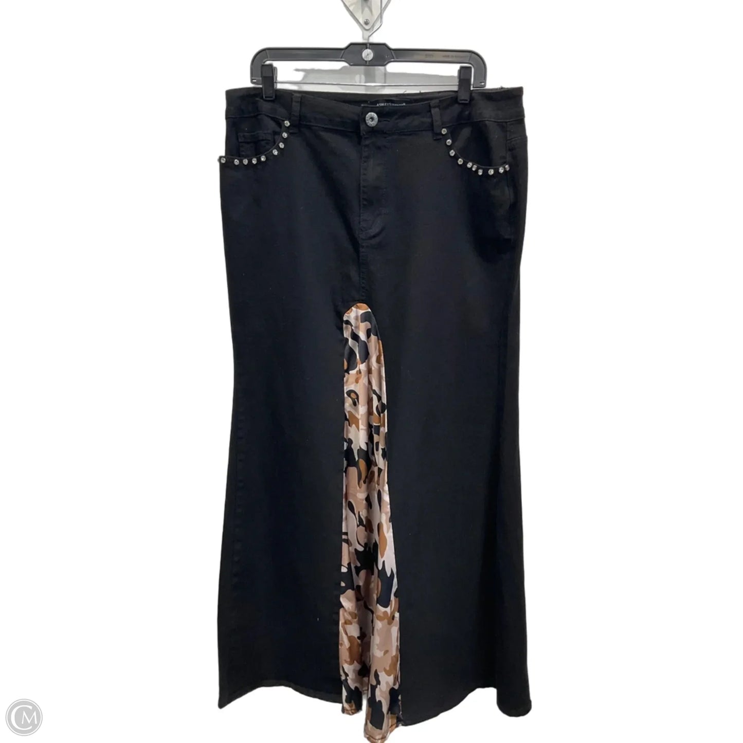 Skirt Maxi By Ashley Stewart In Black, Size: 14