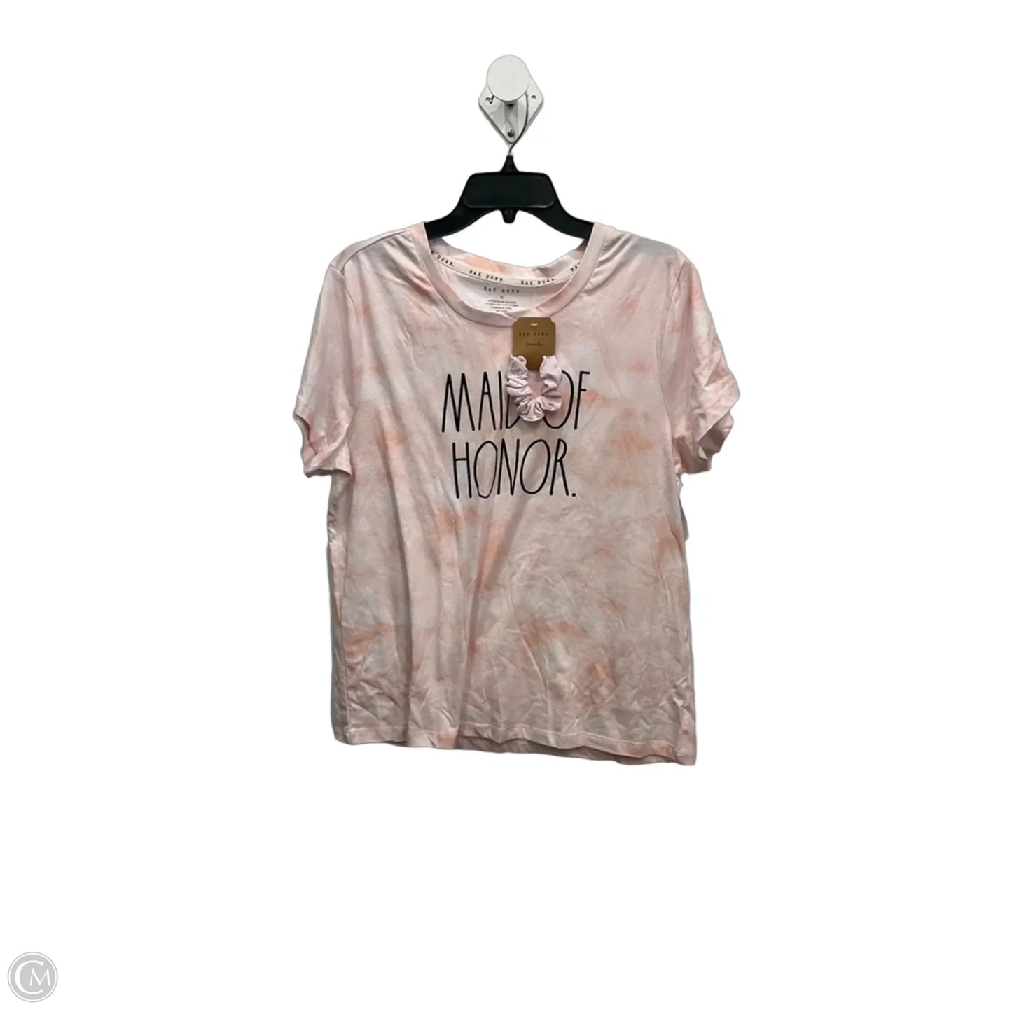 Top Short Sleeve Basic By Rae Dunn In Pink, Size: Xl
