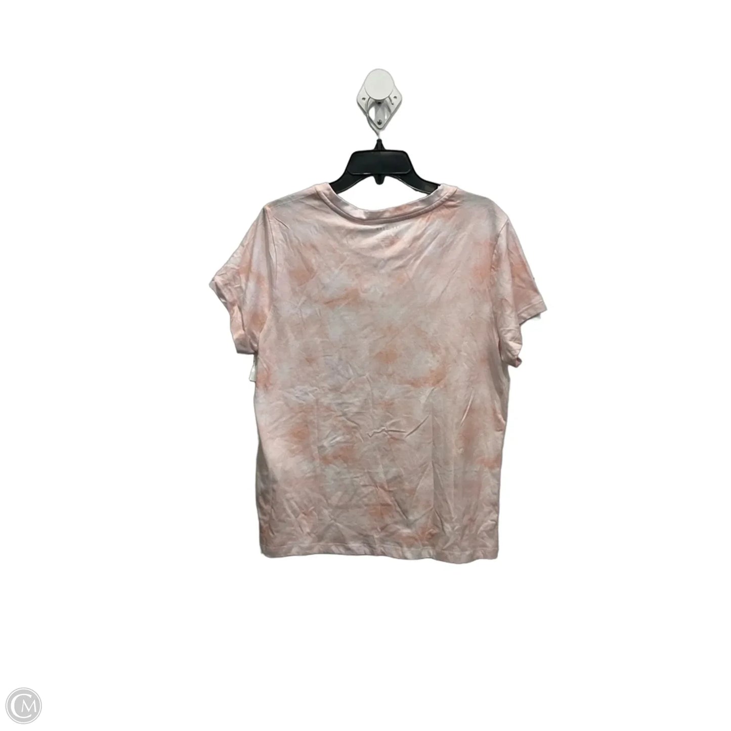 Top Short Sleeve Basic By Rae Dunn In Pink, Size: Xl