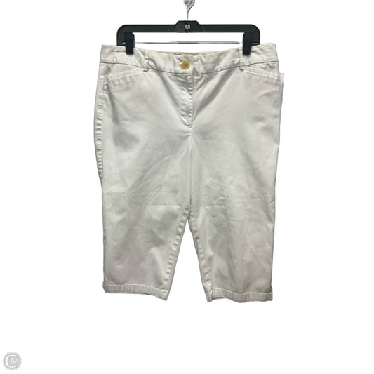 Capris By Talbots In White, Size: 14